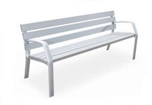 Banco similar de aluminio 