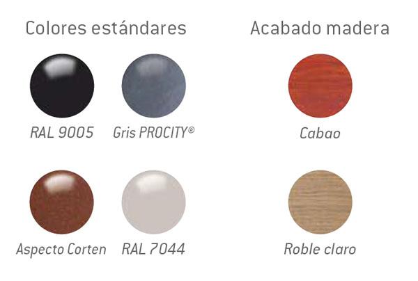 Bancos de madera de roble SILAOS opciones de colores