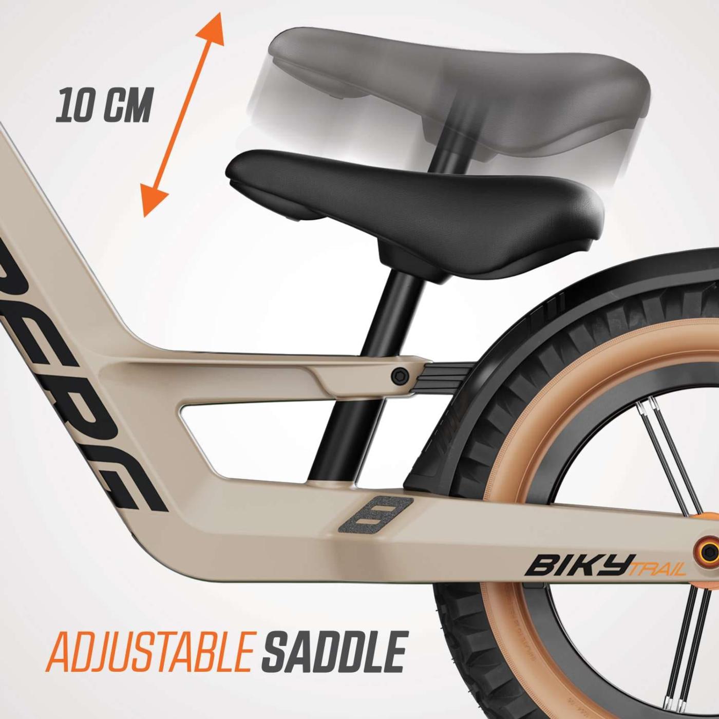 Bici infantil de equilibrio BERG BIKY TRAIL SAND con freno de mano