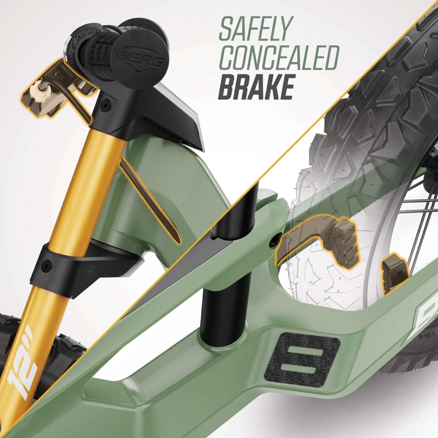 Bici de equilibrio BERG Biky Cross Green con freno de mano