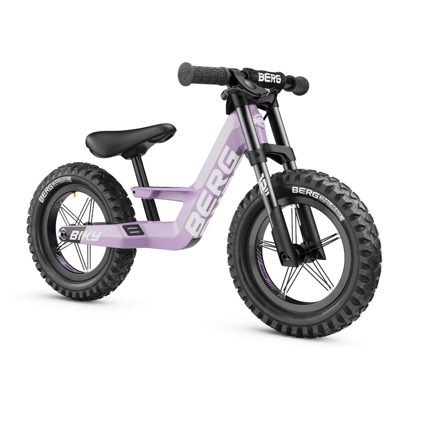 Bici sin pedales correpasillos BERG BIKY CROSS Purple con freno de mano