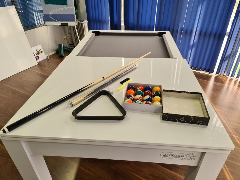 Mesa de bilhar conversível em mesa de estudo Masgames ROMA
