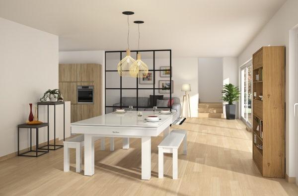 Billar indoor LAFITE amb tapa blanc tapa