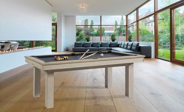 Billar indoor LAFITE amb tapa oregon i negre muntat