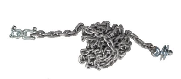 Assento de borracha e cadeias para zip-line