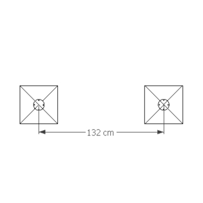 Poste calistenia atornillado dado hormigón