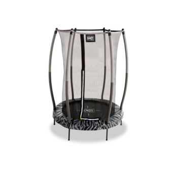 Cama elastica EXIT Tiggy Junior com rede de segurança de 140 cm de diâmetro em black / grey