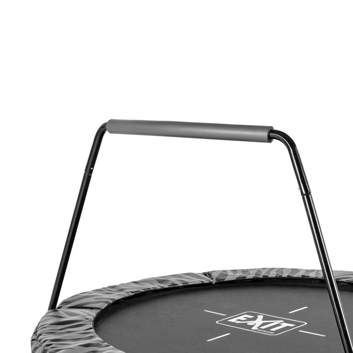 Cama elástica EXIT Tiggy junior de 140 cm de diámetro con barra black/grey
