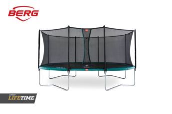 Cama elástica BERG GRAND FAVORIT 520 Red Comfort gigagnte ovalada de 520x345 cm