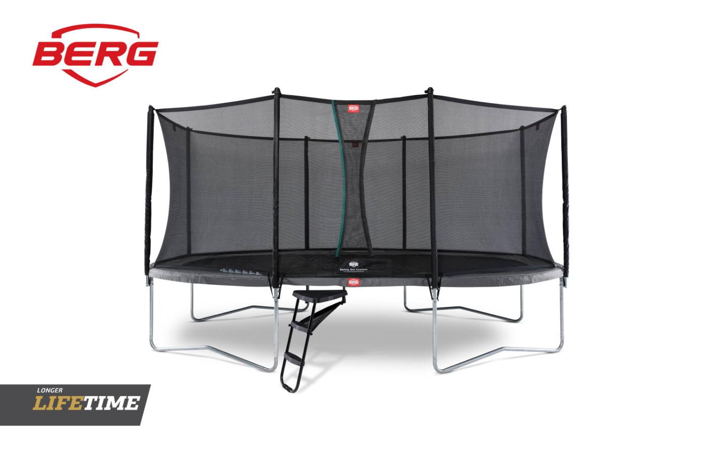 Trampolin BERG GRAND FAVORIT 520 Rede Comfort oval gigante 520x345 cm