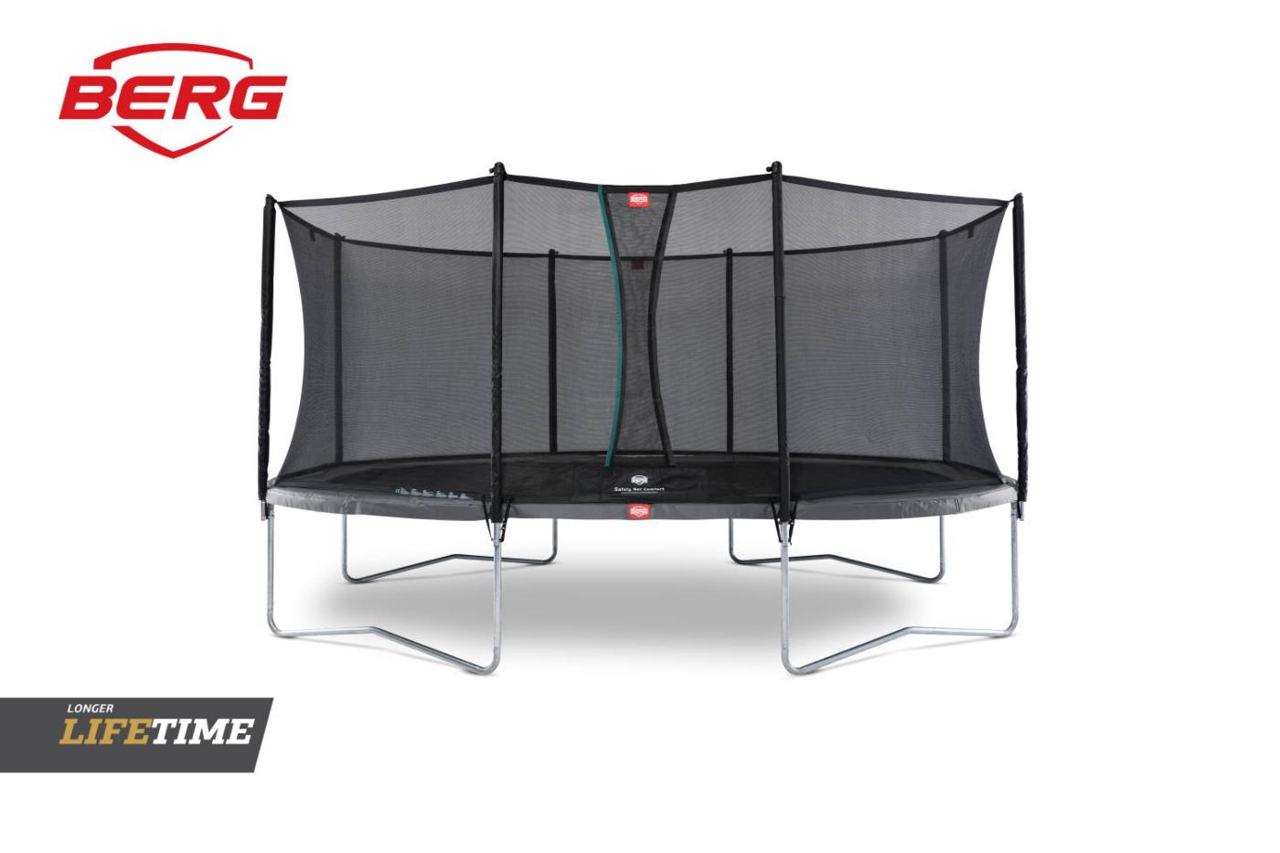 Trampolin BERG GRAND FAVORIT 520 Rede Comfort oval gigante 520x345 cm