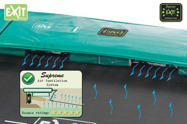 Cama elástica 305 cm EXIT Supreme Ground Level