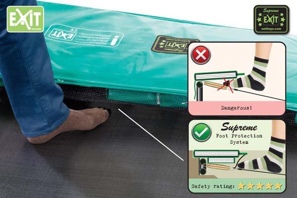 Cama elástica 305 cm EXIT Supreme Ground Level