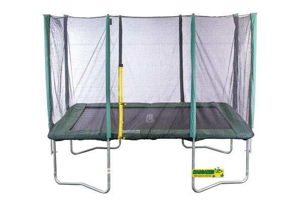 cama elástica rectangular M con red masgames