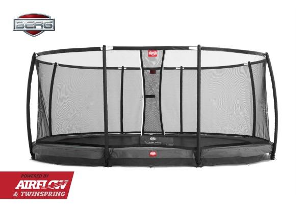 Cama Elástica BERG Grand Champion InGround con Red Deluxe gris