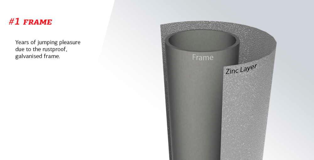 Trampolim retangular BERG ULTIM FAVORIT INGROUND Grey + xarxa comfort 280 Cinza
