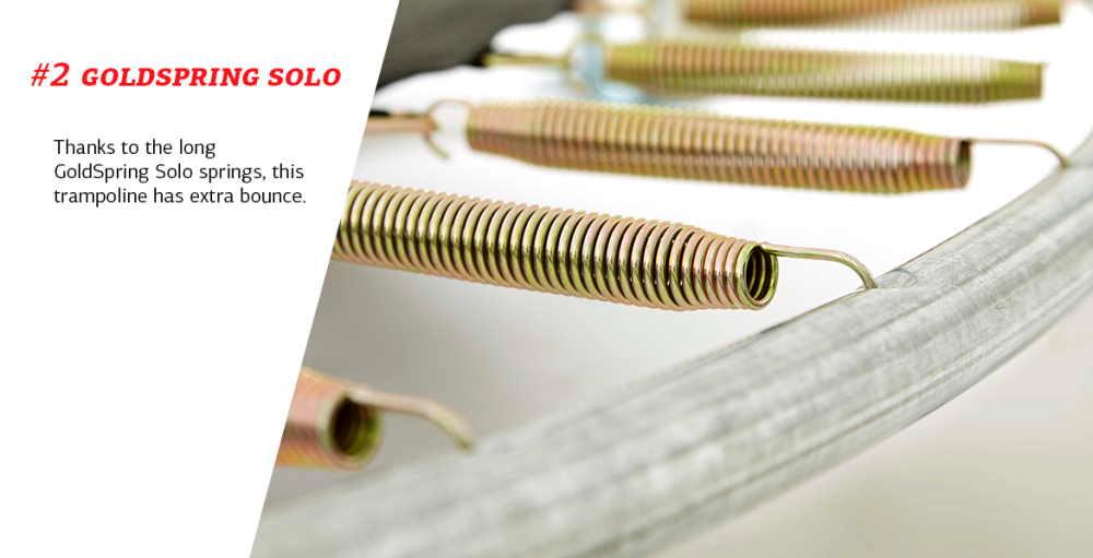 Cama elástica rectangular para enterrar BERG ULTIM FAVORIT INGROUND 280 Gris