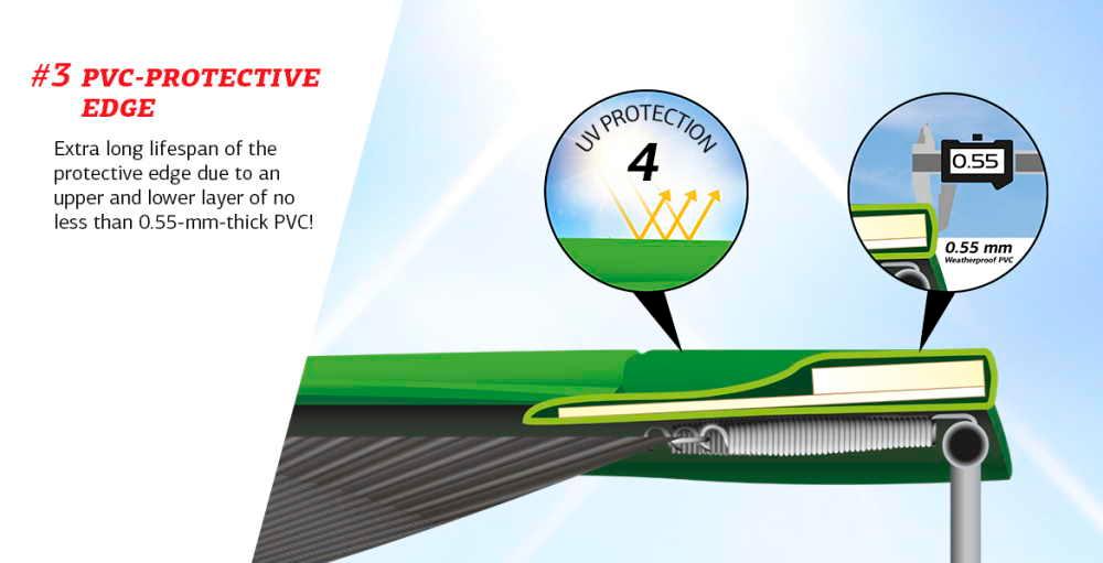 Cama elástica rectangular para enterrar BERG ULTIM FAVORIT INGROUND 280 Gris