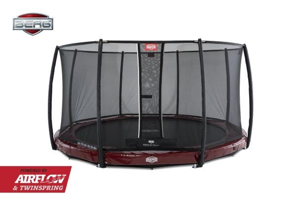 Cama elástica Berg Elite InGround 430 + rede Deluxe
