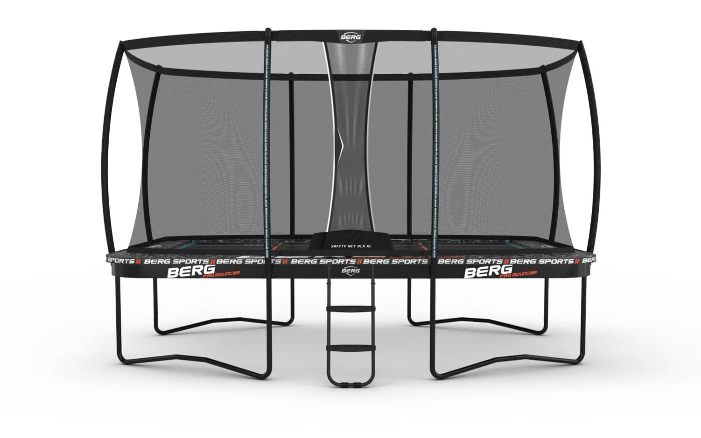 Trampolín rectangular BERG Ultim Pro Bouncer 500 con red de seguridad DLX XL