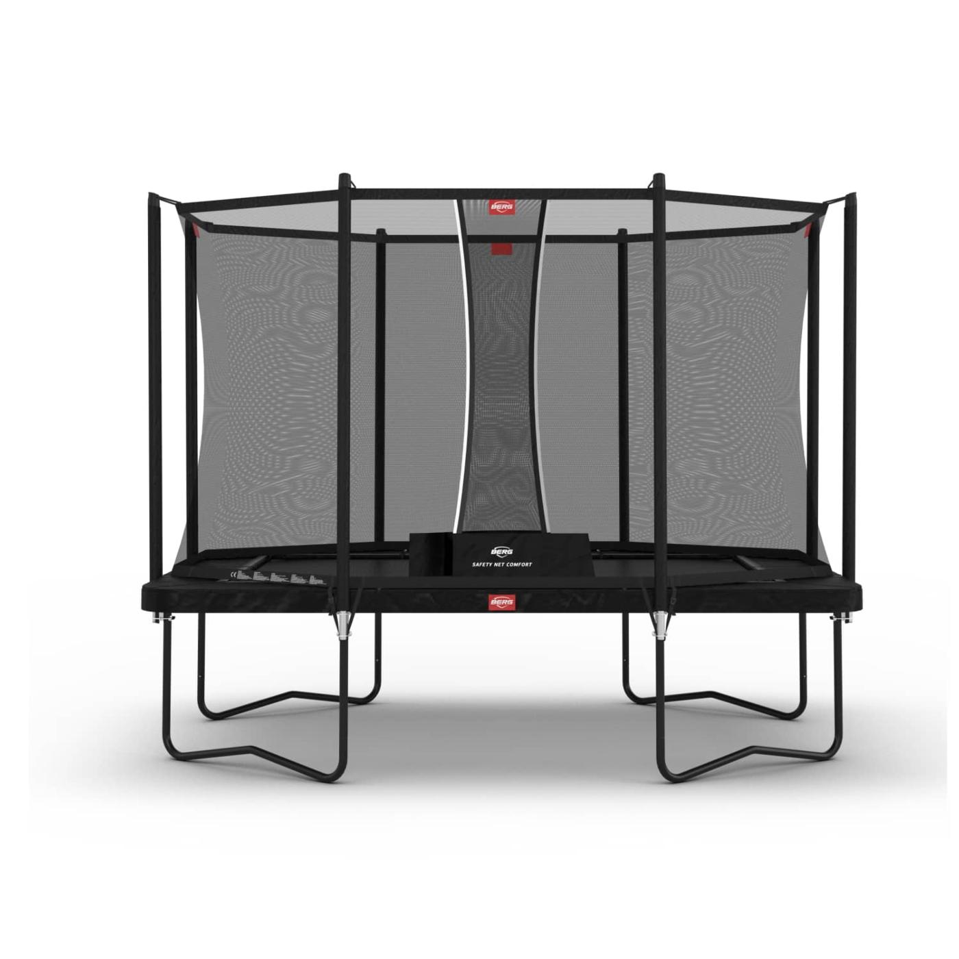 Cama elástica rectangular BERG Ultim Favorit 330 con red de seguridad comfort