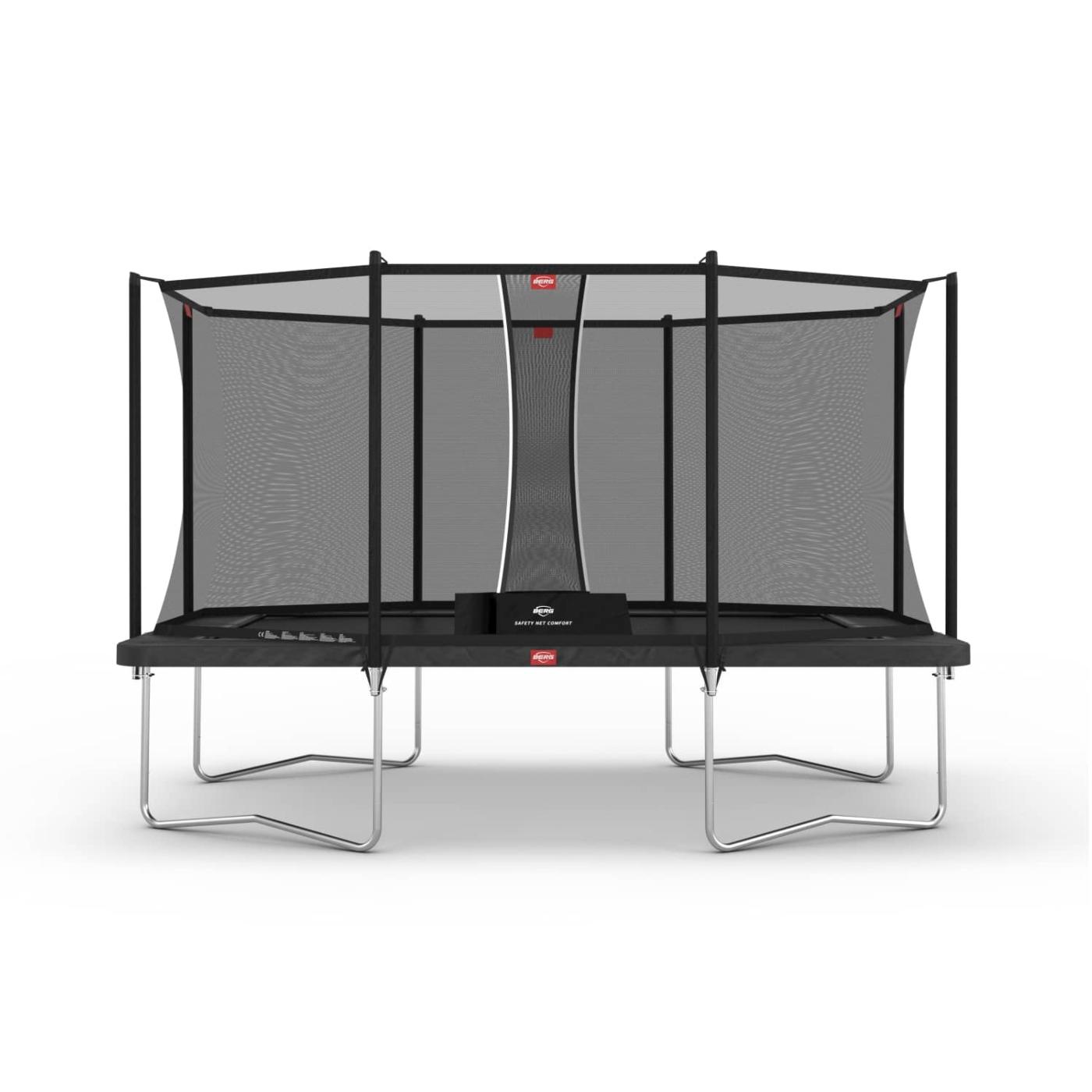 Cama elástica rectangular BERG Ultim Favorit 330 con red de seguridad comfort