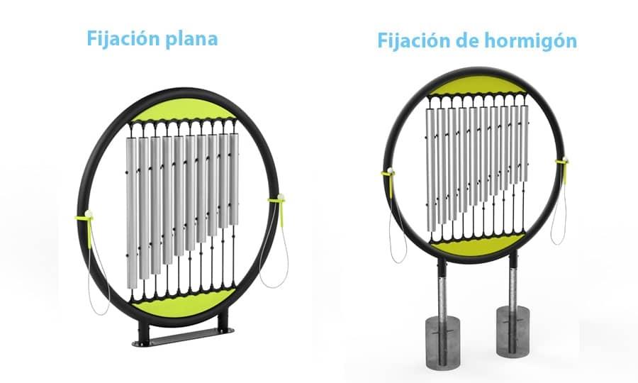 Sinos tubulares OTTO Jogos musicais de gran formato para parques infantiles ancoras