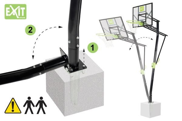 Cistella de bàsquet Galaxy fixa amb cèrcol flexible