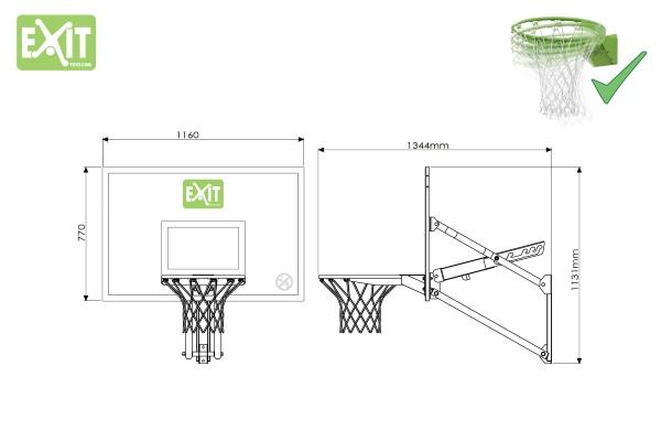 Canasta de baloncesto. Altura, tablero de pared, para niños