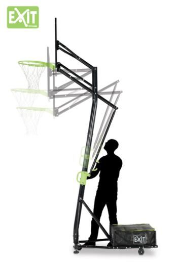 Cistella de bàsquet traslladable Galaxy amb pesos , graduable en alçada i cèrcol flexible 12