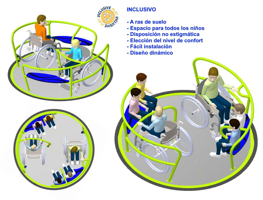 Carrusel Giratorio Inclusivo HELICA-3