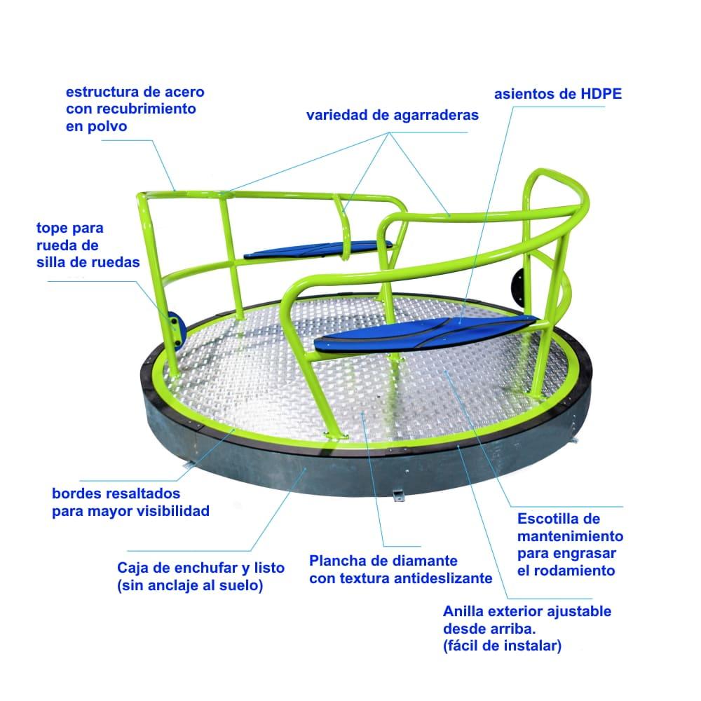 Carrusel Giratori Inclusiu HELICA-2