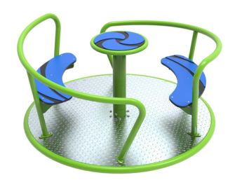Carrusel giratorio Masgames VIENTO green uso público