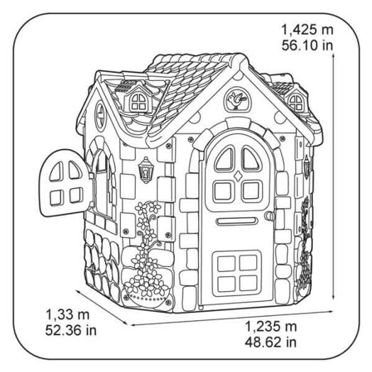 casinhas infantis plastico feber fancy house