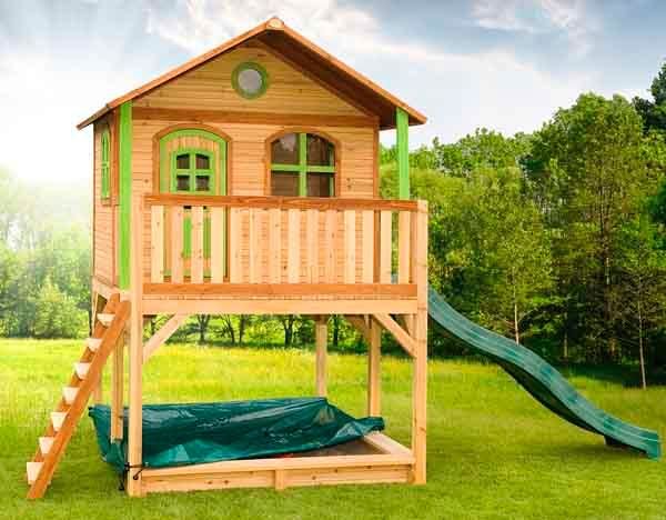 Casinha infantil de madeira Marc elevada