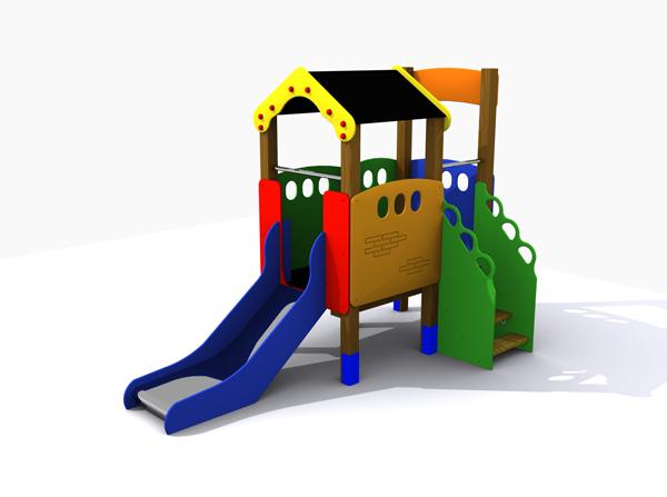 Casita Tobogan - Toboganes para parques infantiles