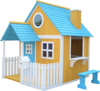 Casita infantil con porche