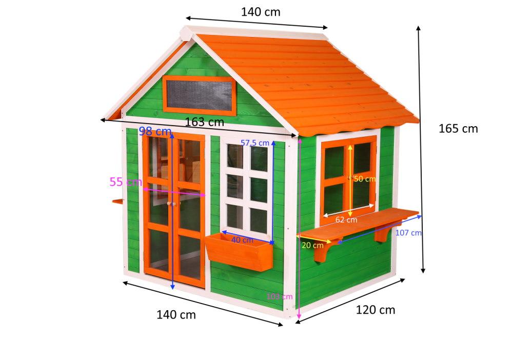 Casinha infantil de madeira Masgames FLAM