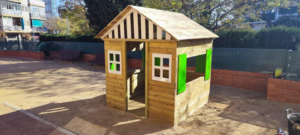 Casita infantil de madera homologada MASGAMES LOLLIPOP XXL Horeca con cocinita