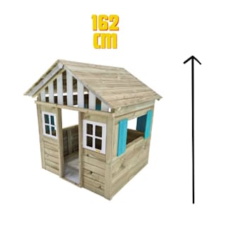 casita infantil de madera homologada alta