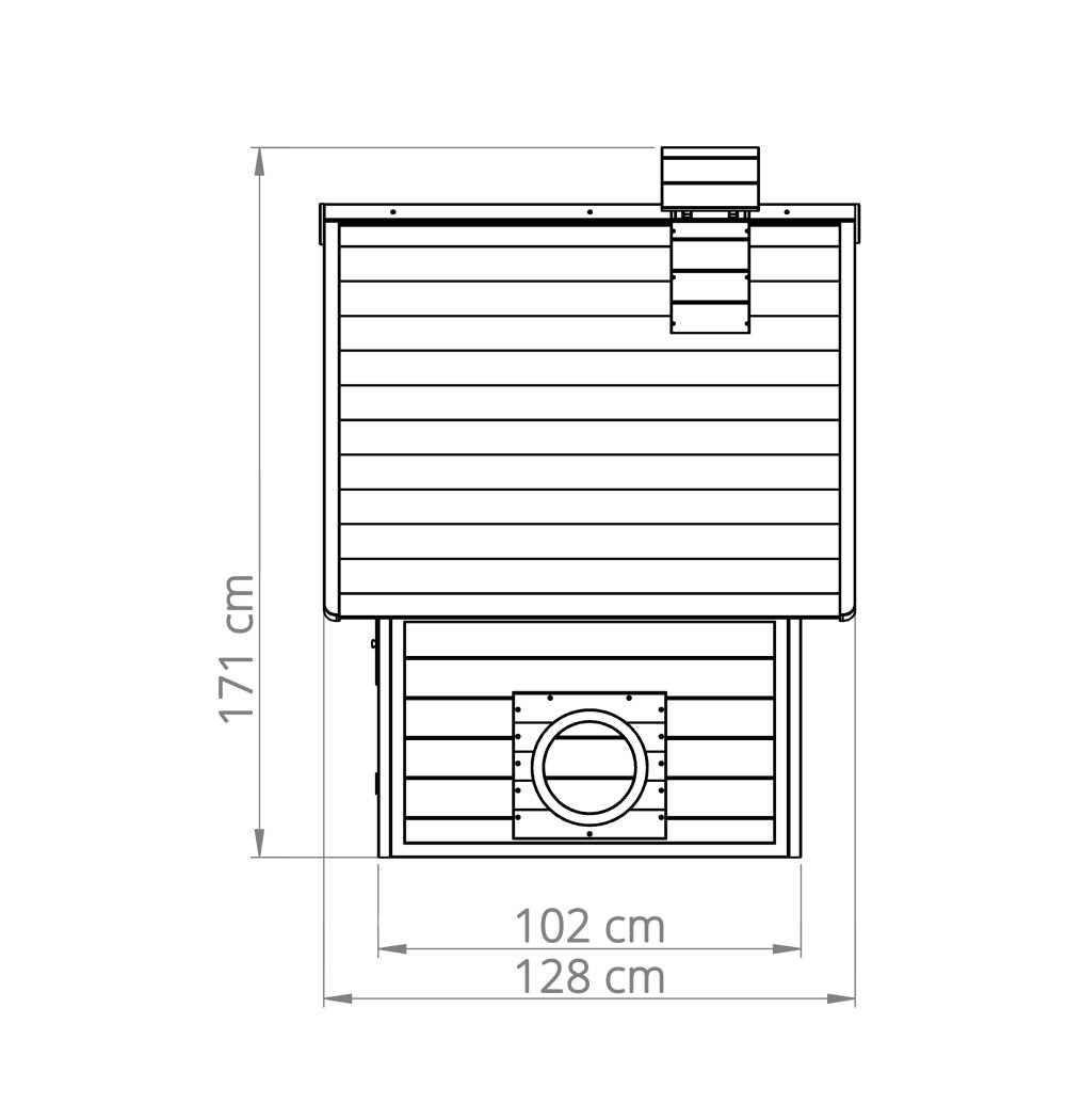 Casita de madera infantil Fantasia Roja