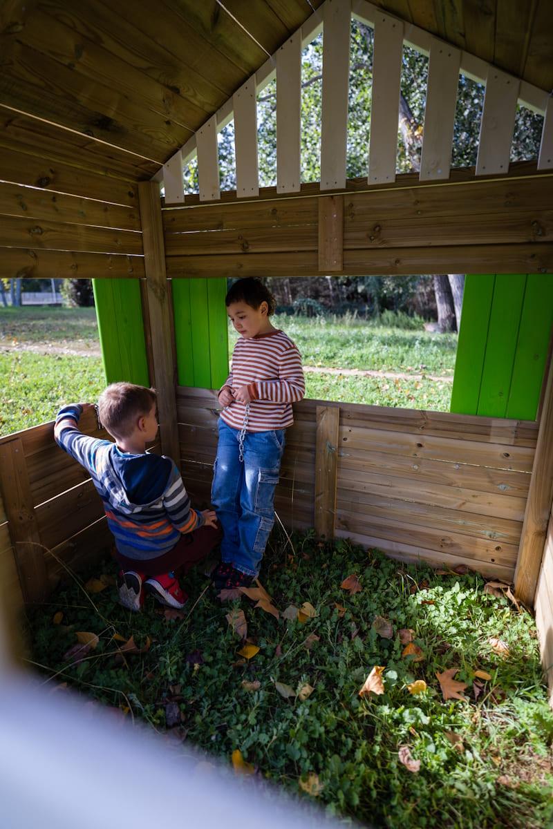 Casa de brincar de madeira para crianças com cozinha, aprovada MASGAMES LOLLIPOP XXL HORECA