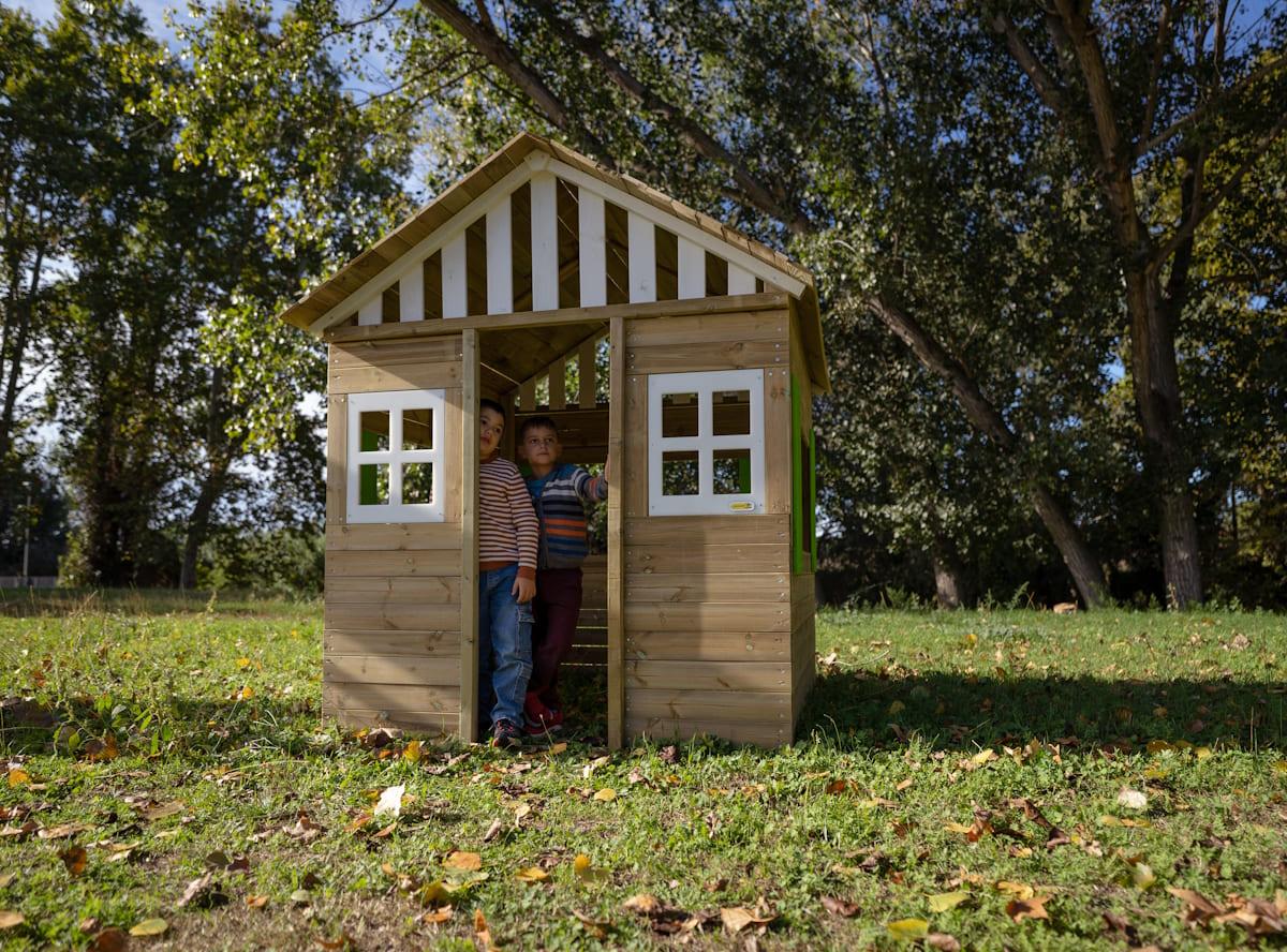 Casita infantil de madera homologada MASGAMES LOLLIPOP XXL Horeca con cocinita