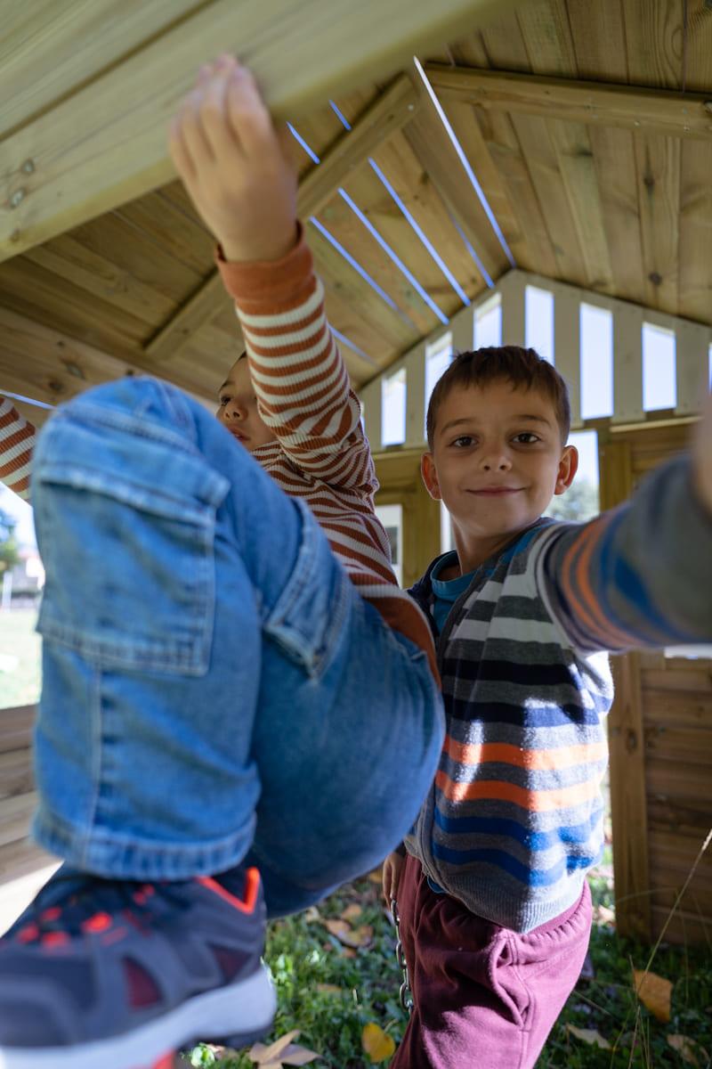 Casita infantil de madera homologada MASGAMES LOLLIPOP XXL Horeca con cocinita