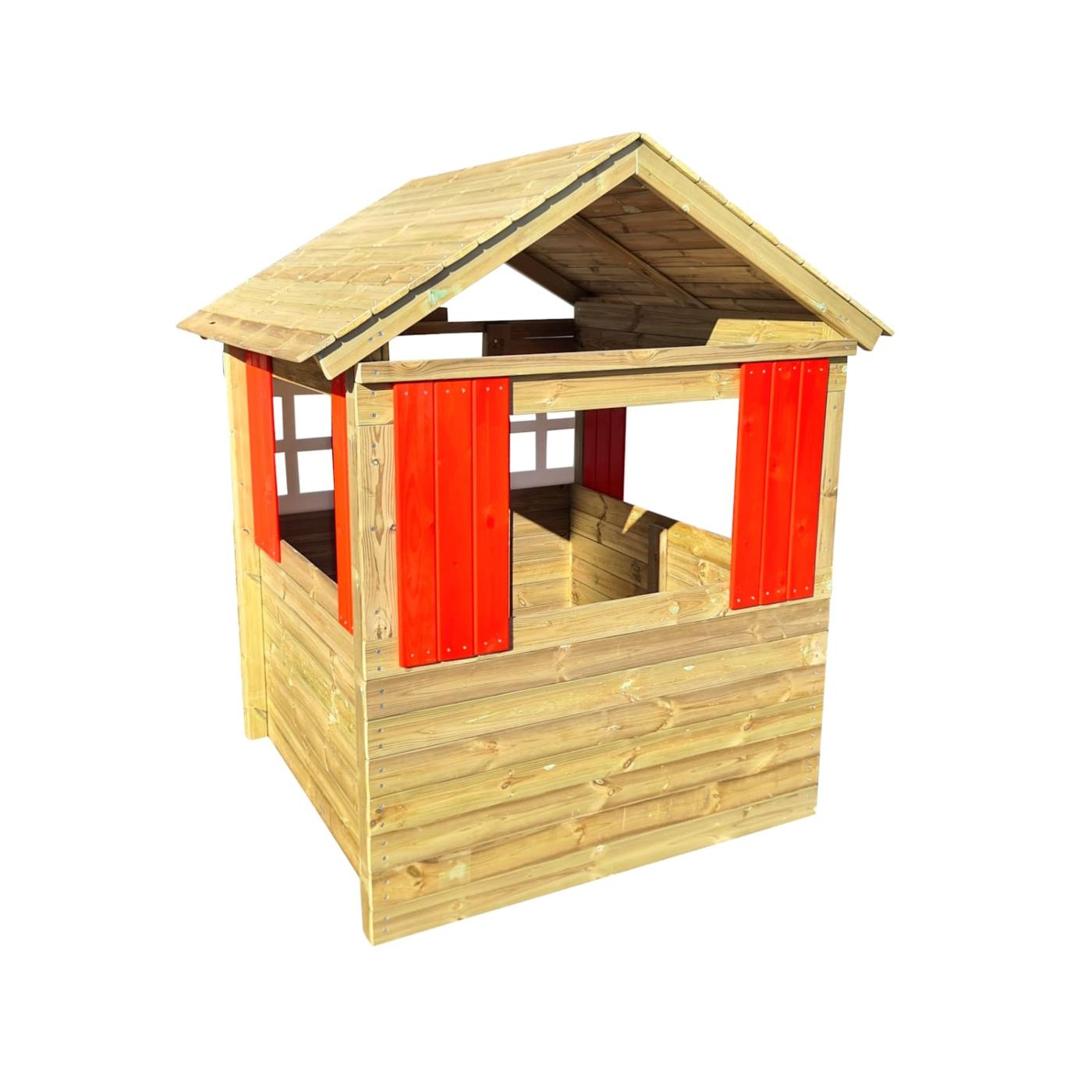 Caseta de fusta infantil per escoles Maduixa XL