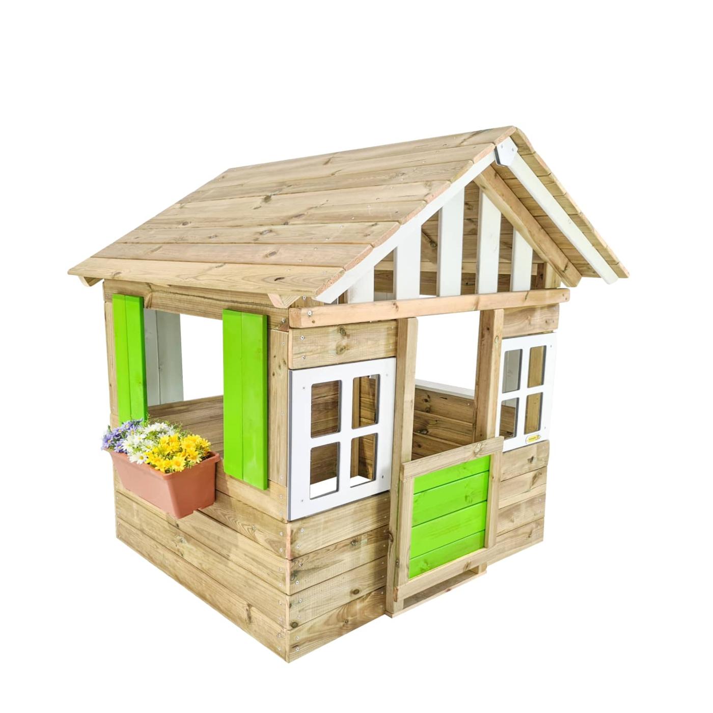 Casita infantil de madera de jardín MASGAMES LOLLIPOP VERDE