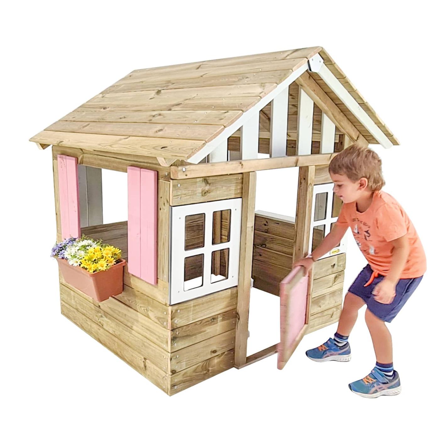 Casa de madeira para crianças MASGAMES LOLLIPOP ROSA