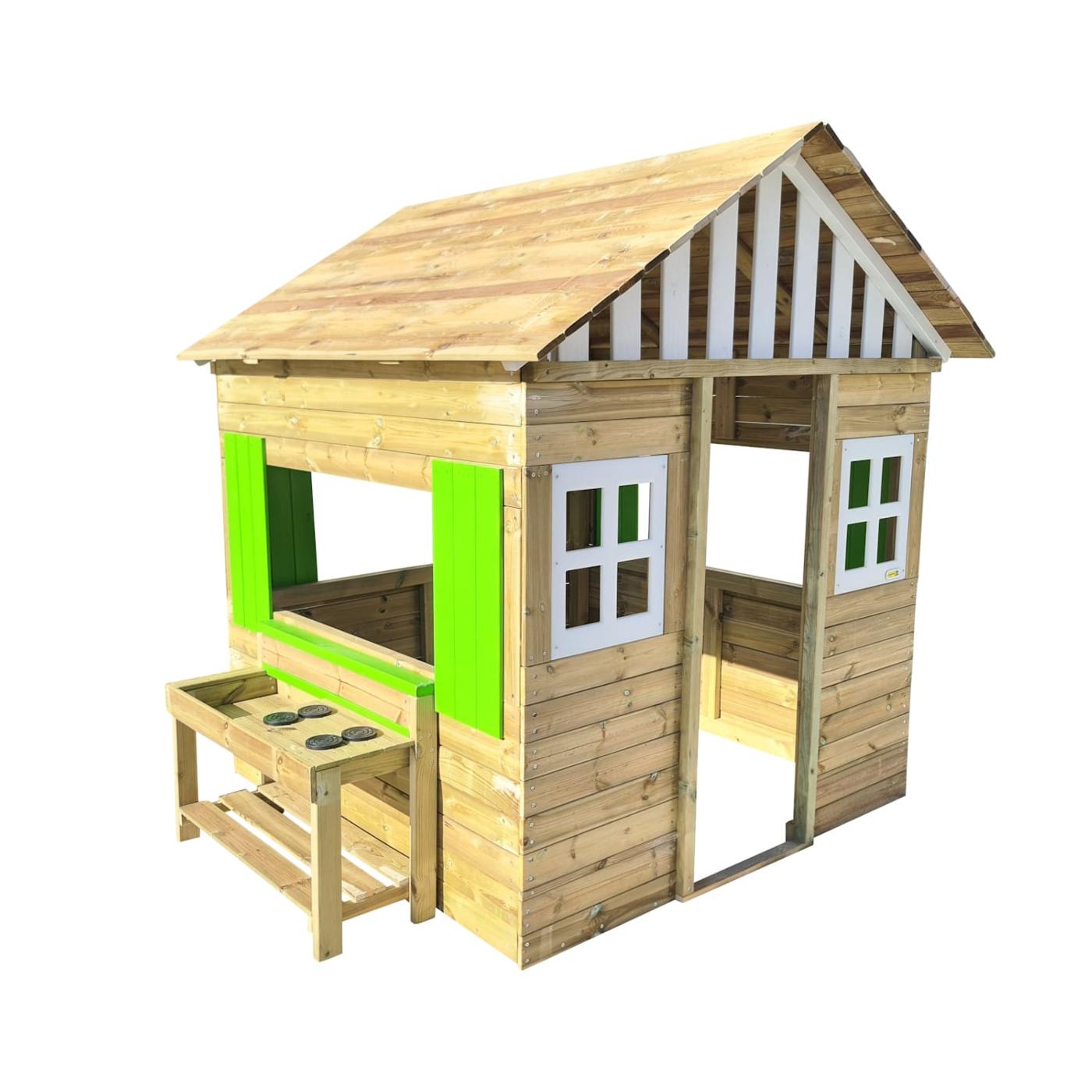 Casita infantil de madera homologada MASGAMES LOLLIPOP XXL Horeca con cocinita