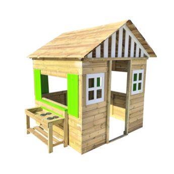 Casita infantil de madera homologada MASGAMES LOLLIPOP XXL Horeca con cocinita