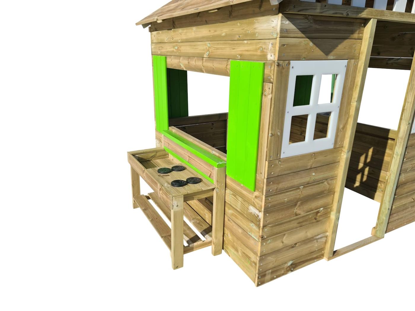 Casita infantil de madera homologada MASGAMES LOLLIPOP XXL Horeca con cocinita